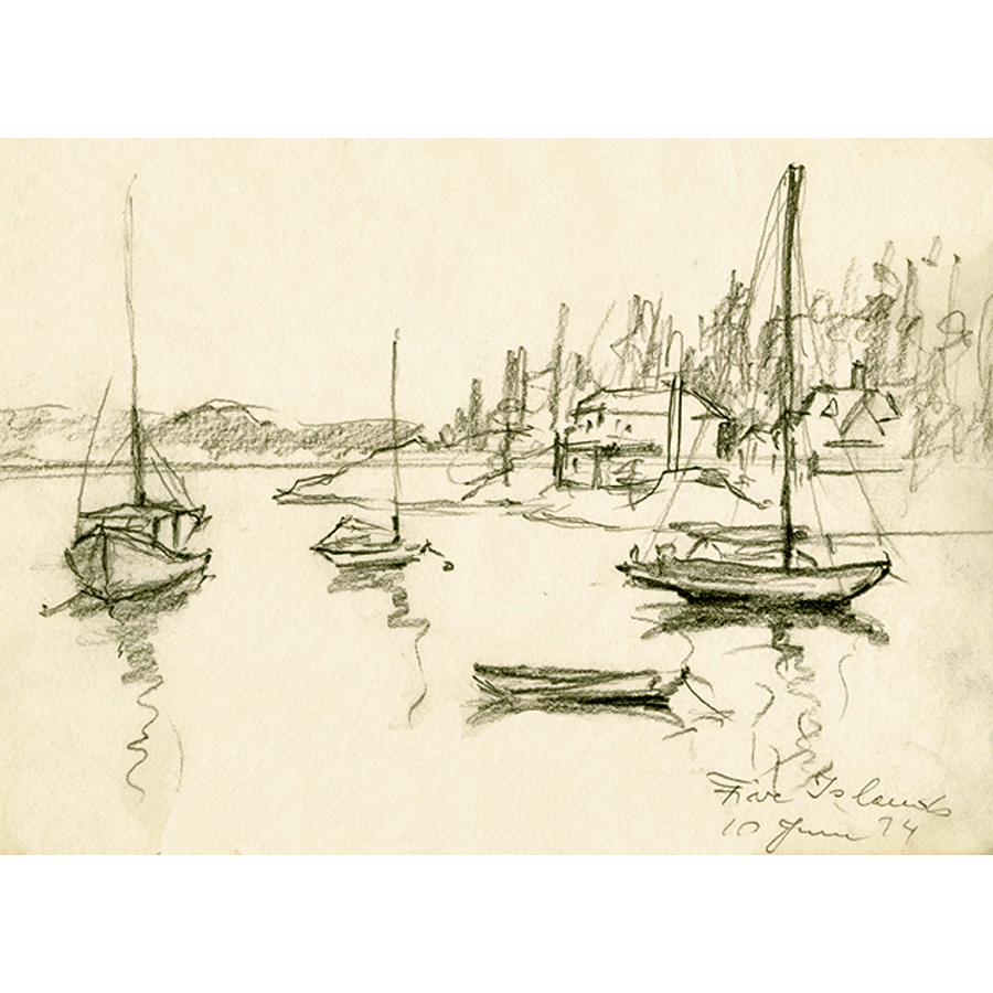 Maine Pencil Sketches - Image 8